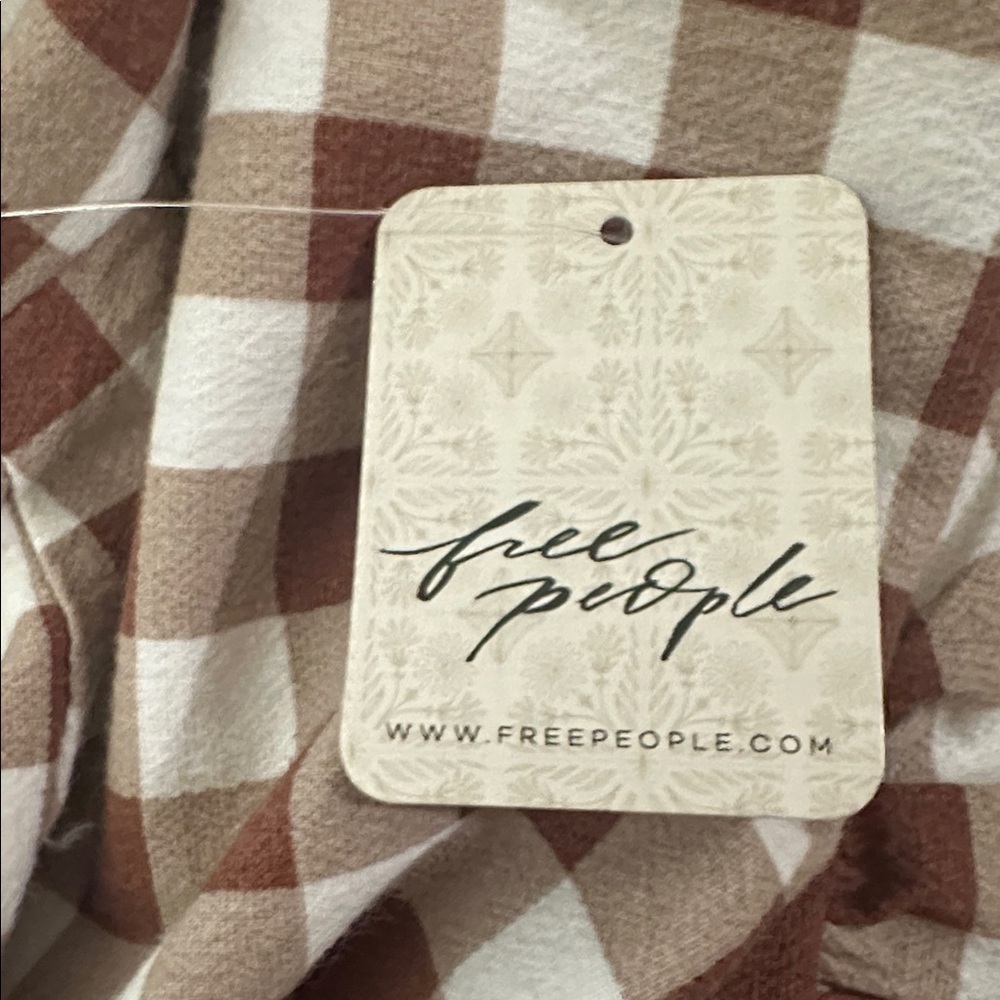 Free People Cecil Mini Gingham Halter Dress Size XS NWT - Picture 16 of 16